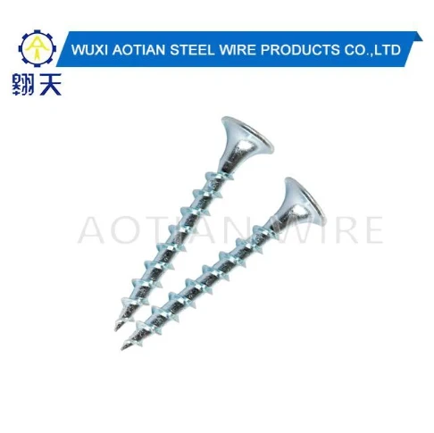 Blue Zinc Plated Bugle Head Screw.